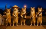 Cat with a firearm: Clicker Evolution Game