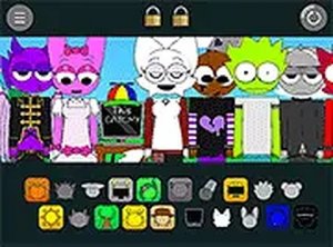 Sprunki Pyramixed: Human Edition Online Puzzle Game