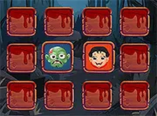 Halloween Faces Memory Online Puzzle Game
